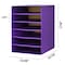 Adiroffice 6-Shelf Organizer for Schools and Offices, Purple, PK2 ADI501-06-PUR-2pk - alternate 5